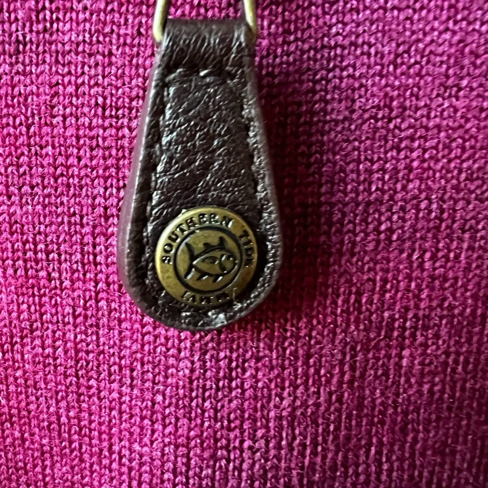 SOUTHERN TIDE Skipjack Quarter Zip Merino Wool‎ Sweater Soft Preppy Luxury XXL